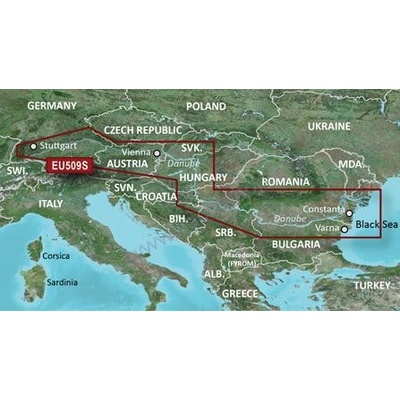 Garmin BlueChart G2 Vision EU509S - Plavebná Dunaja