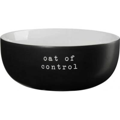 ASA Selection Porcelánová miska Hey! Oat of control černá 16 cm