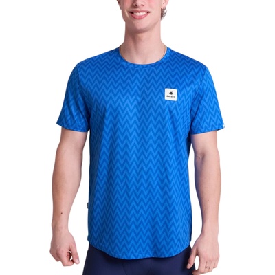 Saysky Zig Zag Combat T-Shirt modrá