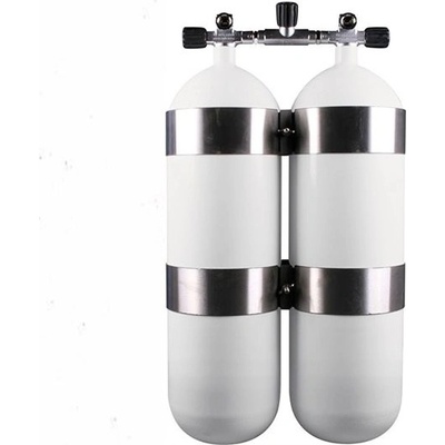 Vítkovice Cylinders Dvojče 2x15 L 300 Bar DIR skruže manifold