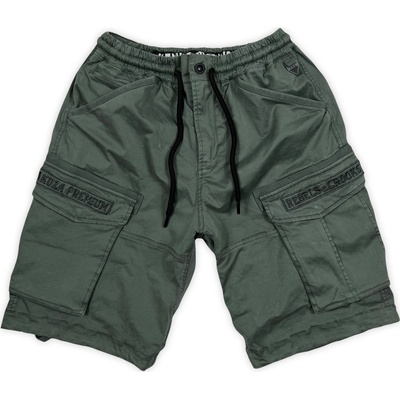 Yakuza kraťasy YPS 3653 cargo dark olive