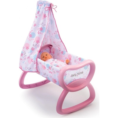 SMOBY 24015 Baby Nurse kolébka s baldachýnem pro 52 cm panenku