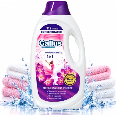 Gallus Professional 4v1 Color Gel na praní barevného prádla 112 PD