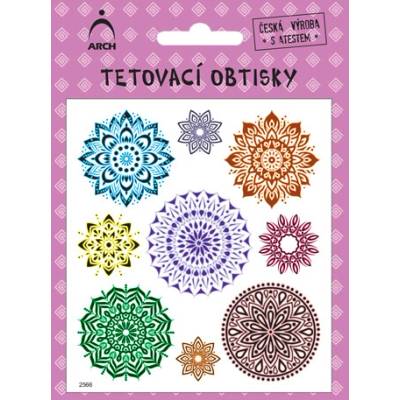 ARCH Dětské tetovací obtisky - mandaly 04 2566