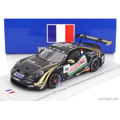 Carrera Sparkmodel Porsche 911 992 Gt3 Cup N 98 France Champion Porsche Cup 2023 Dorian Boccolacci Black 1:43