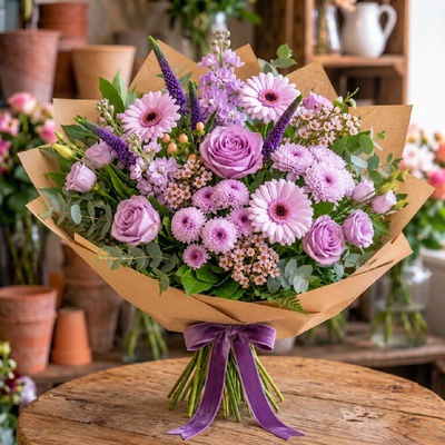 levandule-online.cz Kytice Liliane Velikost kytice: Velká L - průměr 45 cm - Pro velké okamžiky, Dárek ke kytici: Levandulová čokoláda – Hledejceny.cz
