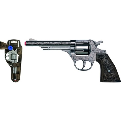 Alltoys revolver kovbojský stříbrný kovový 8 ran