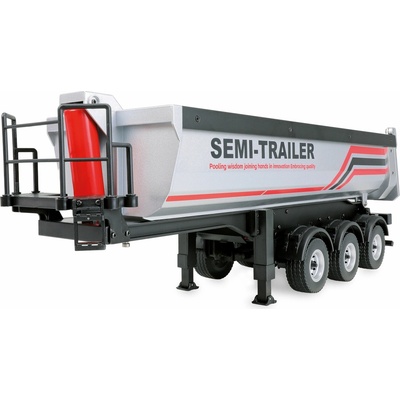 Amewi RC Three-Axle Semi-Trailer with Tipping Trough silver RTR 1:18