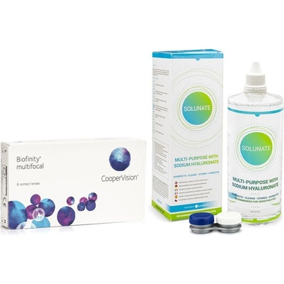 Cooper Vision Biofinity Multifocal 6 čoček + Solunate Multi-Purpose 400 ml s pouzdrem – Hledejceny.cz