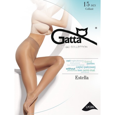 Gatta Dámské punčocháče ESTELLA 15 moka