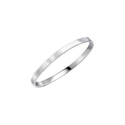 Basics Strieborný otvárací náramok Plain Bangle B5605