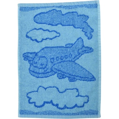 Profod Dětský uterák Plane 30x50 cm blue