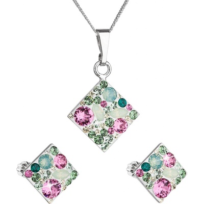 Pavona sada s krystaly Swarovski náušnice a přívěšek zelený kosočtverec 39126.3 chrysolite – Hledejceny.cz