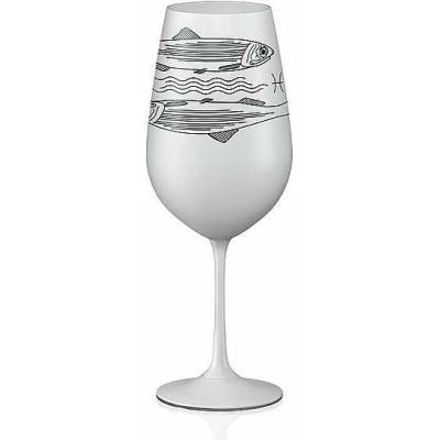 Crystalex sklenice Zvěrokruhy Ryby bílá 550 ml