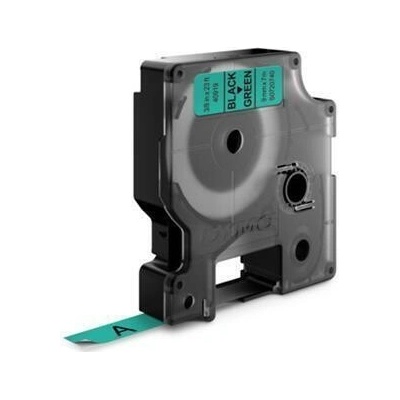 Dymo 40919 S0720740 čierna tlač zelený podklad 7m 9 mm