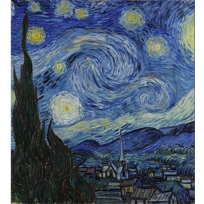 Dimex MS-3-0250 vliesová fototapeta na zeď Hvězdná noc od Vincenta van Gogha rozměry 225 x 250 cm