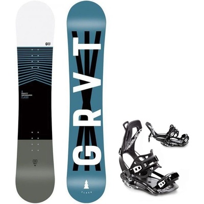 komplet Gravity Flash Black/White/Blue junior + vázání Fastec FT360
