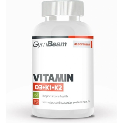 GymBeam Vitamín D3+K1+K2 120 kapslí