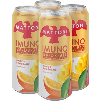 Mattoni Imuno Mango Pomeranč 4 x 0,5 l