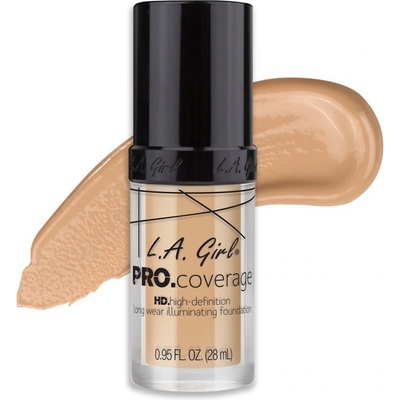 L,A Girl Rozjasňující make-up Pro Coverage GLM643 Porcelain 28 ml