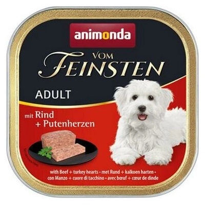 Animonda Vom Feinsten Adult Dog hovězí a krůtí srdce 11 x 150 g – Hledejceny.cz