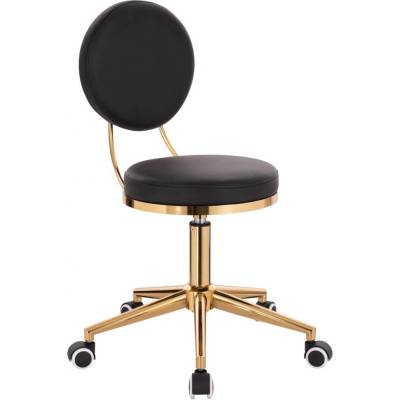 LuxuryForm DESIGN Taburet PORTO - černo zlatý
