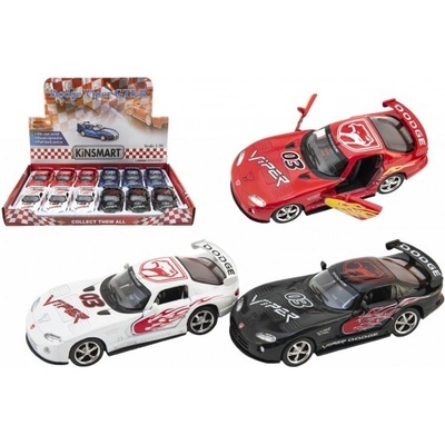 Kinsmart Auto Dodge Viper GTS-R 12 5cm kov plast na spätné natiahnutie výber 4 farby 1:36