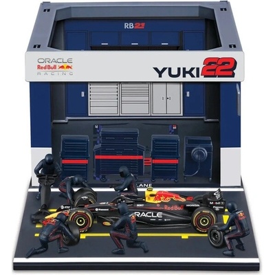 Bburago Oracle Red Bull Racing RB21 202522 Tsunoda Pit Pass Set 1:43