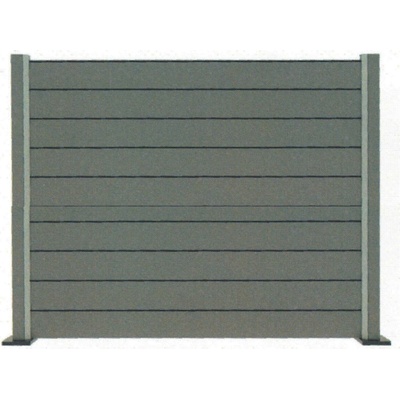 Lamelový panel 170cm hliníkový antracit zakládací