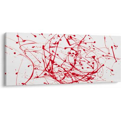 Obraz technikou Drippingu, jednodílný 120x50 cm