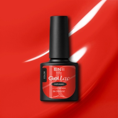 Enii Nails Gel lak Ceramic 26 Orange 10 ml
