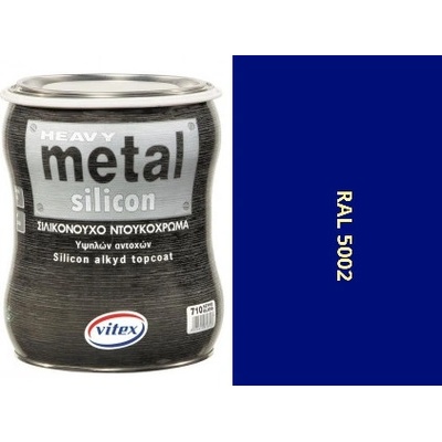 VITEX HEAVY METAL SILIKON - ALKYDOVÁ FARBA NA KOV RAL 5002 ULTRAMARÍNOVÁ 2,25L 0414