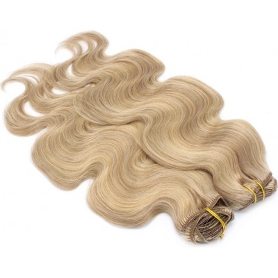 Deluxe vlnitá clip in sada 51cm - přírodní/světlejší blond