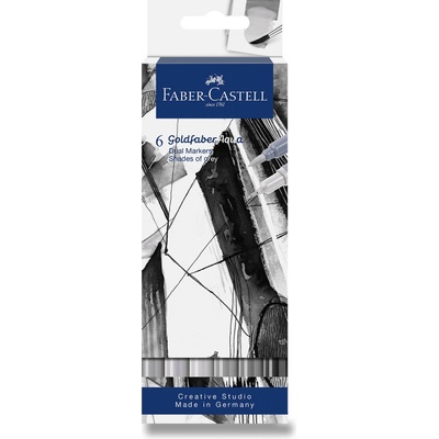 Faber-Castell 164522 Goldfaber Aqua Dual Marker 6 ks Shades of grey