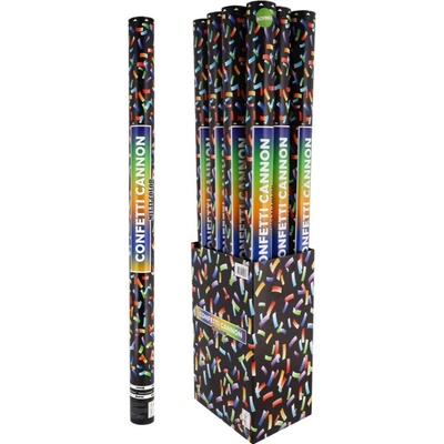 Teddies Vystreľovacie viacfarebné konfety v tube 78 cm - 1 kus