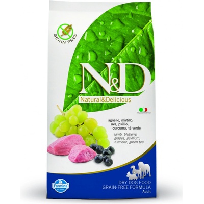 N&D Grain Free Adult Maxi Lamb & Blueberry 12 kg