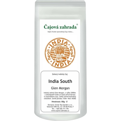 Čajová zahrada India South Glen Morgan zelený čaj 0,5 kg