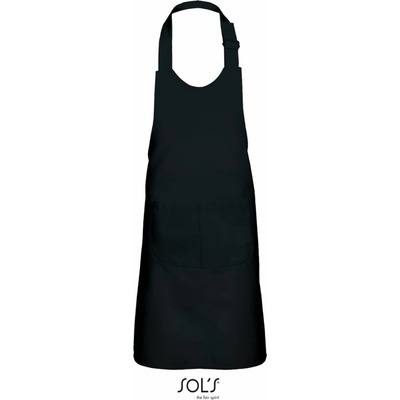 SOL´S GALA Dětská zástěra s laclem black