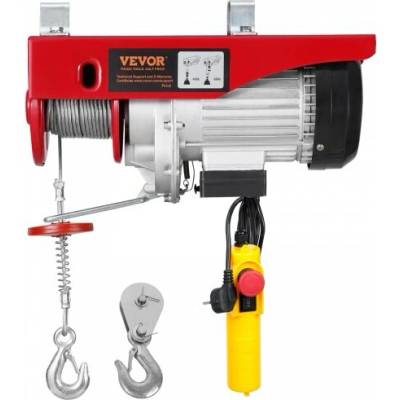 VEVOR Elektrický naviják, 400 kg, 230 V, s drôtovým diaľkovým ovládaním, výška zdvihu 12 m