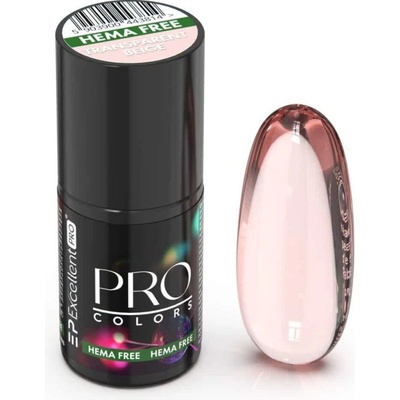 Excellent PRO Gel Lak Pro Colors TRANSPARENT BEIGE Hema Free 7 g