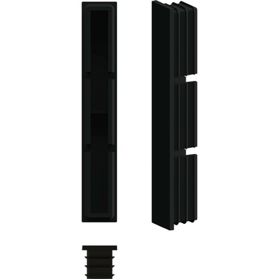 Krytka k hliníkové lamele 100x16mm Barva: Černá