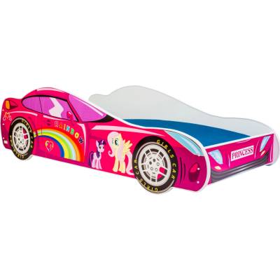 ADRK Furniture Car Pink s matrací