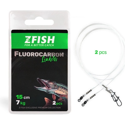 ZFISH Lanko Fluorocarbon Leader 20cm 12kg 2ks – Hledejceny.cz