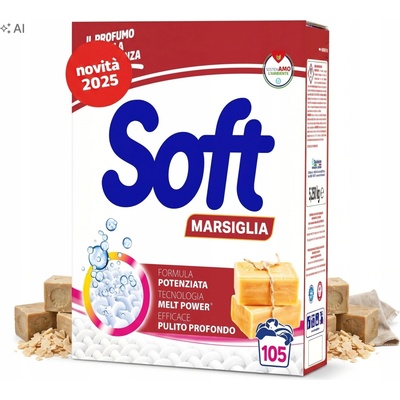 Soft Marsiglia Univerzální prací prášek 5,25 kg 105 PD