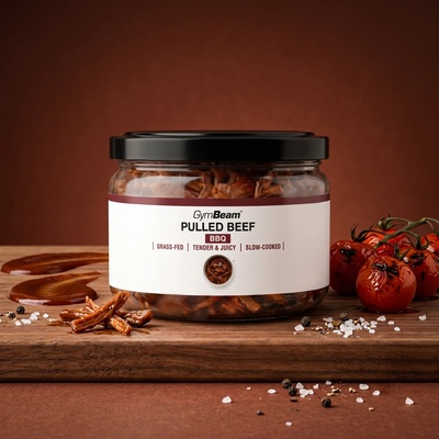 GymBeam Trhané hovězí BBQ 250 g BBQ