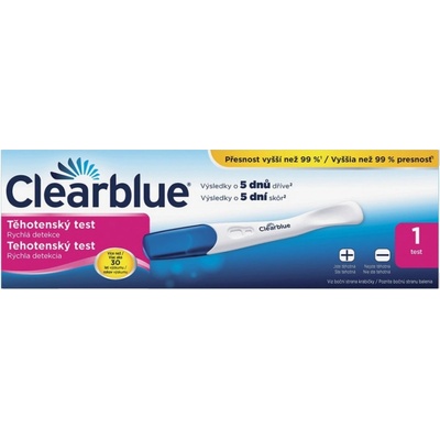 Clearblue Plus rychlá detekce těhotenský test 1 ks – Hledejceny.cz