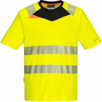Portwest DX413 DX4 Hi-Vis tričko S/S Žltá/Čierna XXXL
