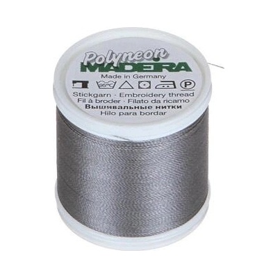 Vyšívací nitě PES Madeira Polyneon (400m) barva 1918 grey