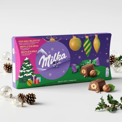 Milka Vánoční salonky oříškové 255 g