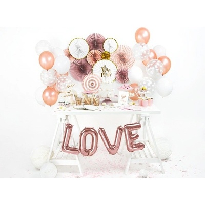Foliový nápis LOVE v rose gold 140 x 35 cm
